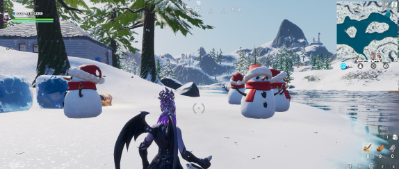 《堡垒之夜》使用光剑或尖嘴镐摧毁一个伪装雪人任务攻略