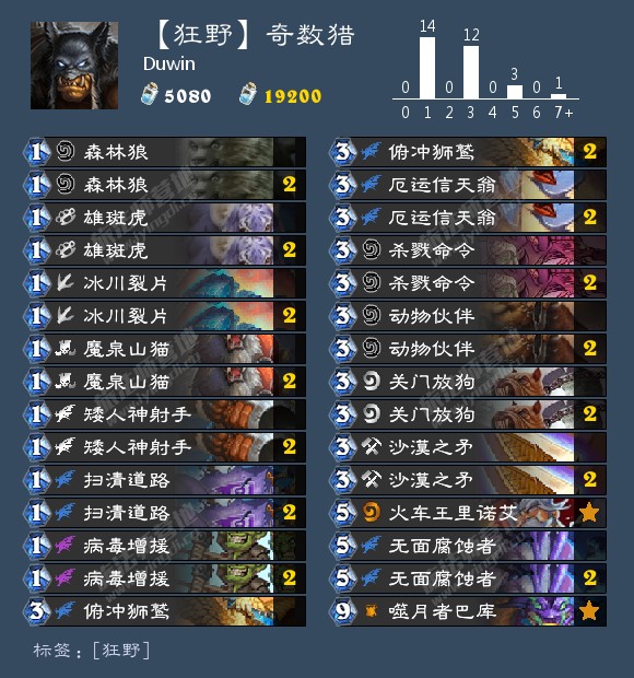 《炉石传说》2020狂野平民卡组推荐