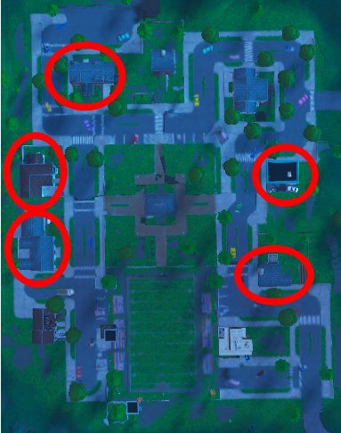 《堡垒之夜》雪花装饰地点分布