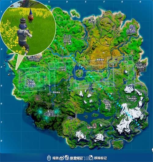 《堡垒之夜》海滩小屋木制小屋大房子之间隐藏的地精位置