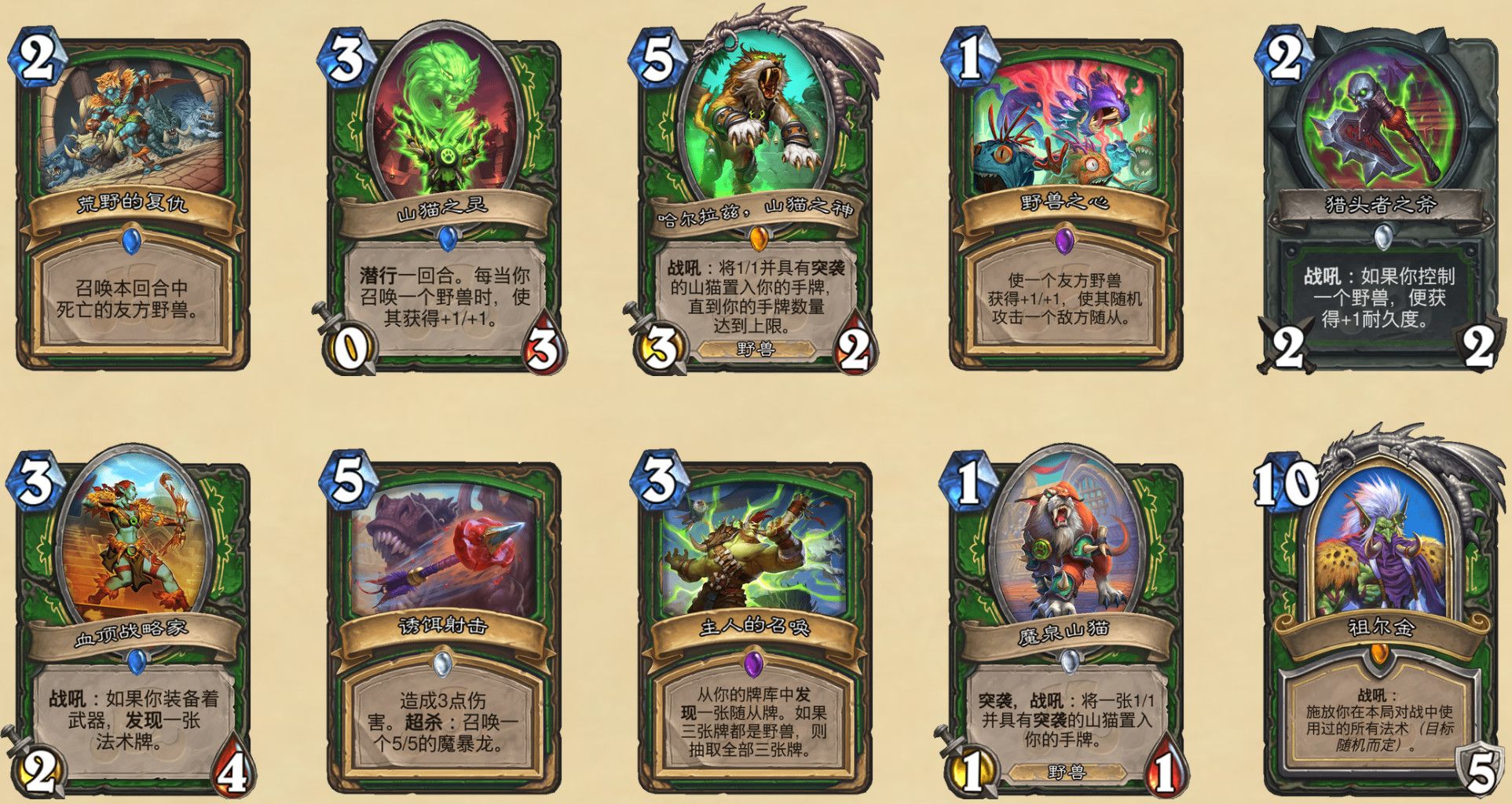 《炉石传说》渡鸦年猎人退环境卡牌汇总