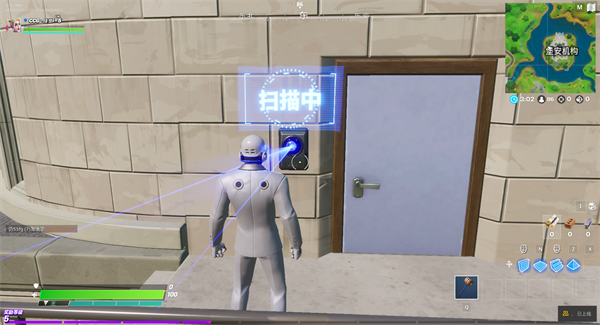 《堡垒之夜》使用身份扫描仪打开锁定的门完成攻略