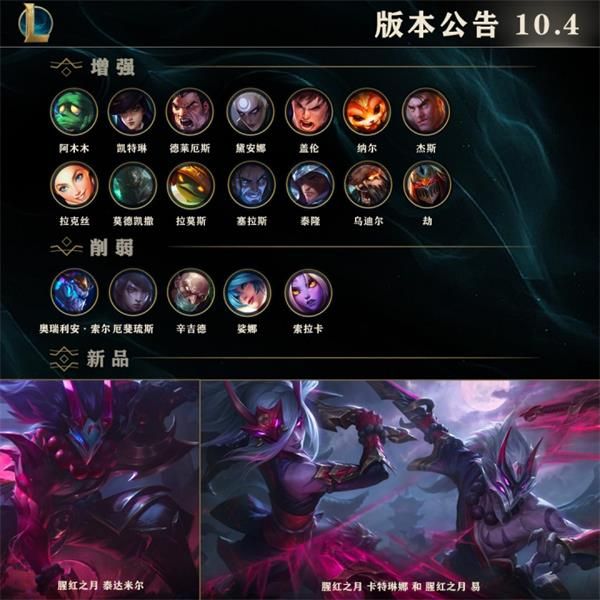 《LOL》10.4版本更新内容