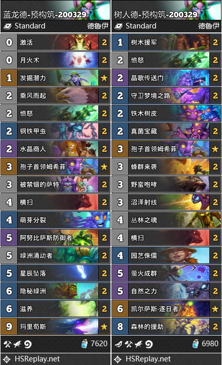 《炉石传说》外域的灰烬德鲁伊预构筑推荐