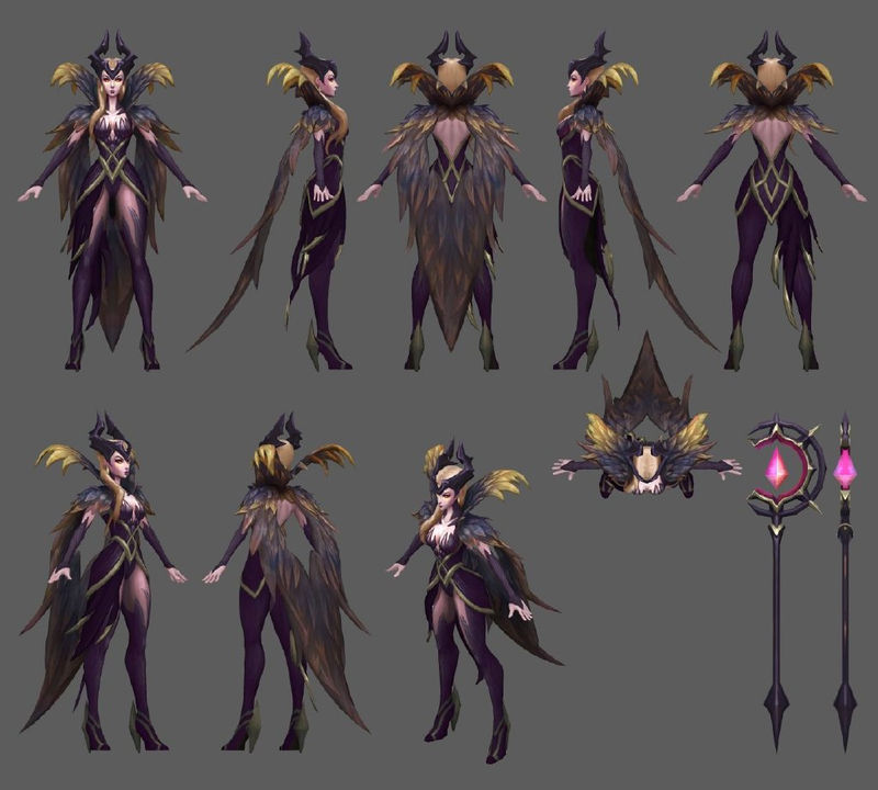 《LOL》魔女系列皮肤设计师 公布工作稿与召唤师图标