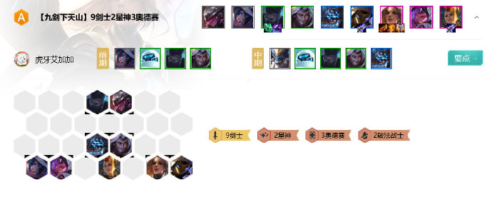 《LOL》云顶之弈10.8九剑下天山阵容攻略