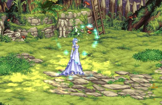 《DNF》520蓝色礼服外观展示