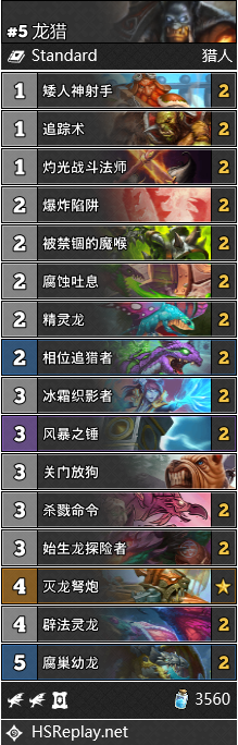《炉石传说》2020年5月最新龙猎卡组思路攻略