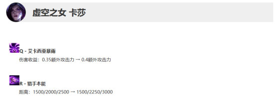 《LOL》10.11丛刃卡莎天赋出装介绍