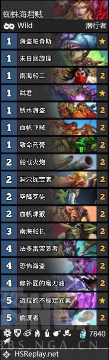 《炉石传说》2020年6月狂野海君贼卡组攻略