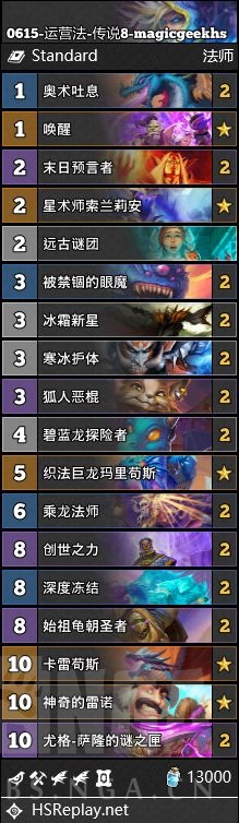 《炉石传说》magicgeekhs运营法卡组攻略