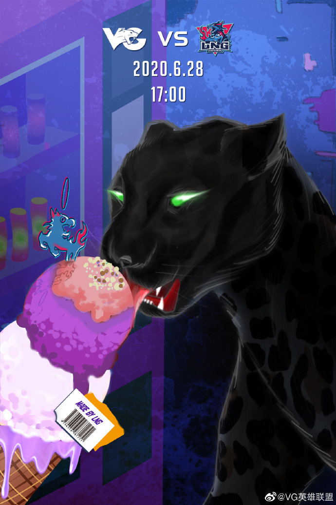 《LOL》LPL今日赛前海报：VG冰“麒麟”一下，RW觞流雅集