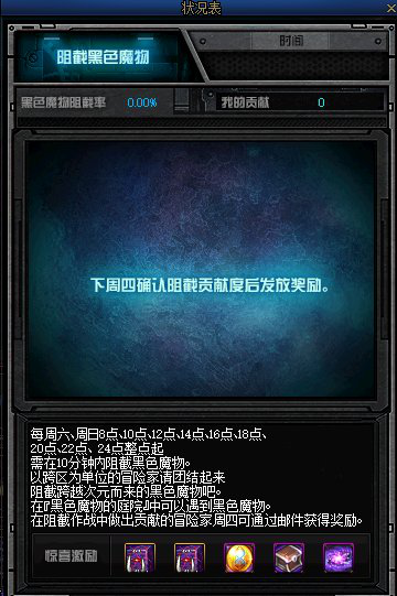 《DNF》黑色魔物的庭院奖励