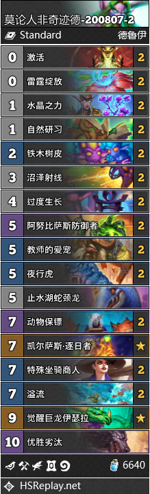 《炉石传说》通灵学园奇迹德卡组攻略