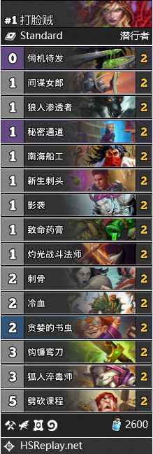 《炉石传说》通灵学园天梯打脸贼卡组攻略