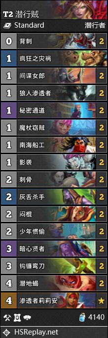 《炉石传说》通灵学园9月潜行贼卡组攻略