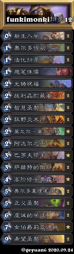 《炉石传说》英雄乱斗骑士12胜卡组搭配攻略