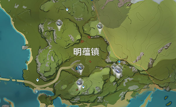 《原神》夜泊石分布位置在哪