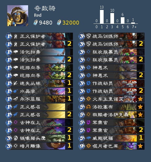 炉石传说奇数骑卡组2021