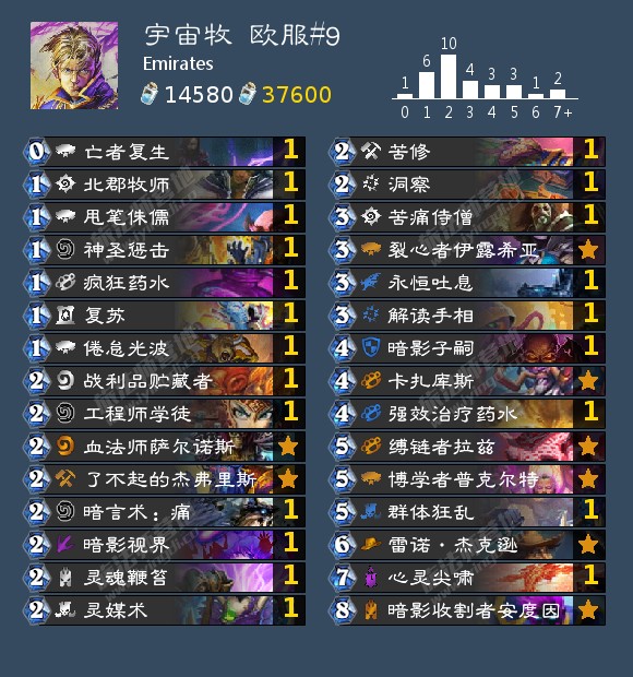 《炉石传说》狂野宇宙牧卡组2021