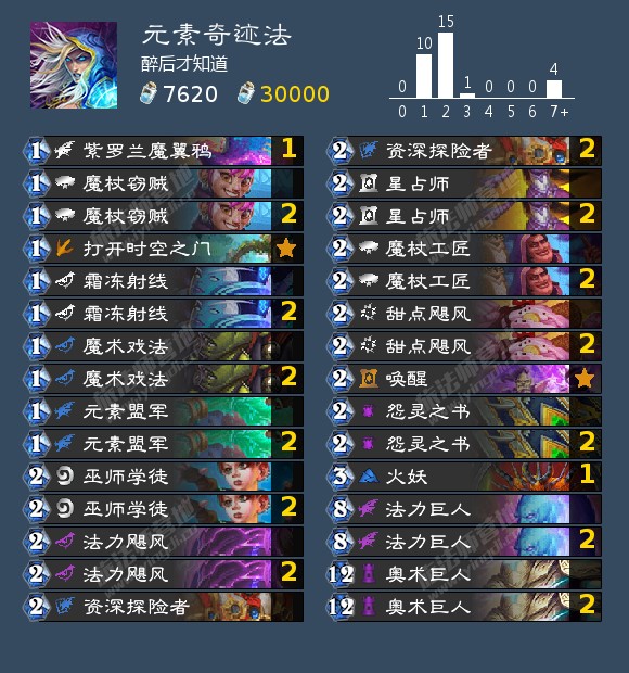 炉石传说元素奇迹法卡组2021