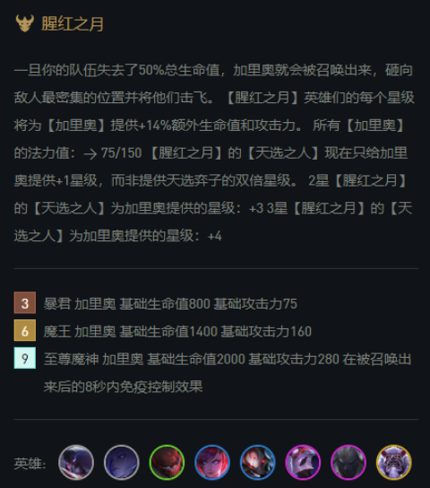 云顶之弈11.1九猩红阵容搭配
