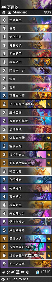 炉石传说宇宙牧卡组搭配2021