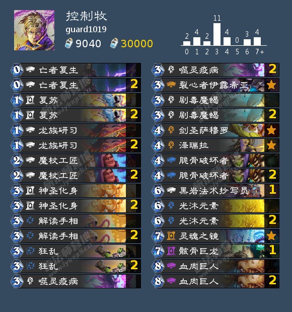 炉石传说狮鹫年控制牧卡组