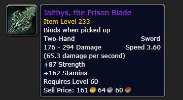 《魔兽世界》克尔苏加德掉落武器属性机制