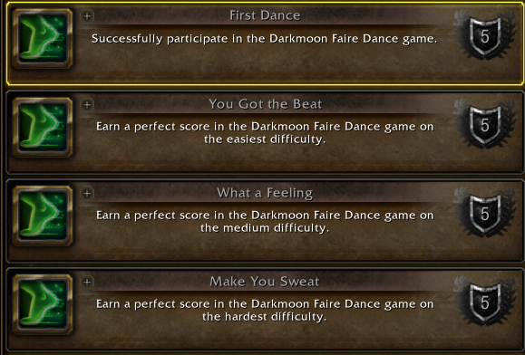 《魔兽世界》暗月马戏团跳舞游戏成就攻略