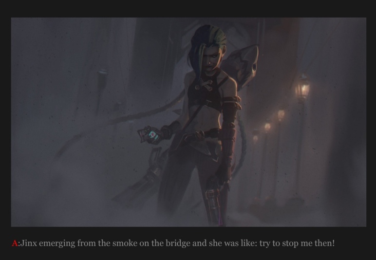 LOL双城之战金克丝原画设计草图分享