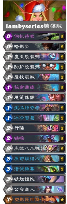 炉石传说12月强势卡组