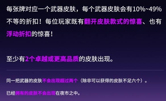 无畏契约夜市多久更新一次