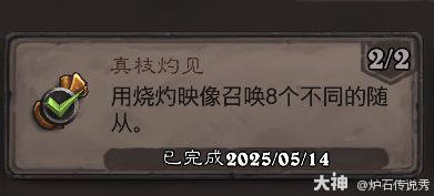 炉石传说真枝灼见成就攻略