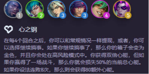 云顶之弈强音再争霸心之钢层数奖励介绍