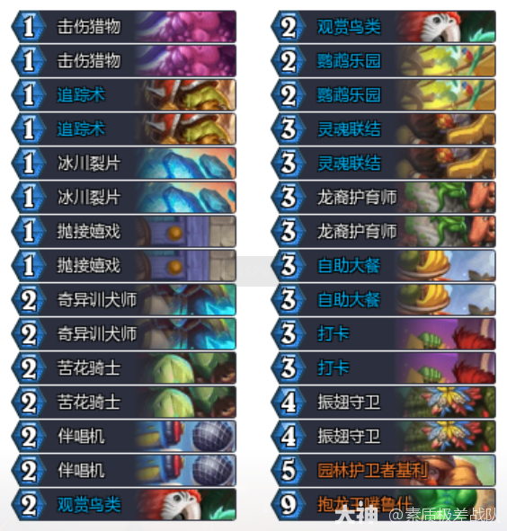 炉石传说32.2.3灌注猎卡组代码推荐