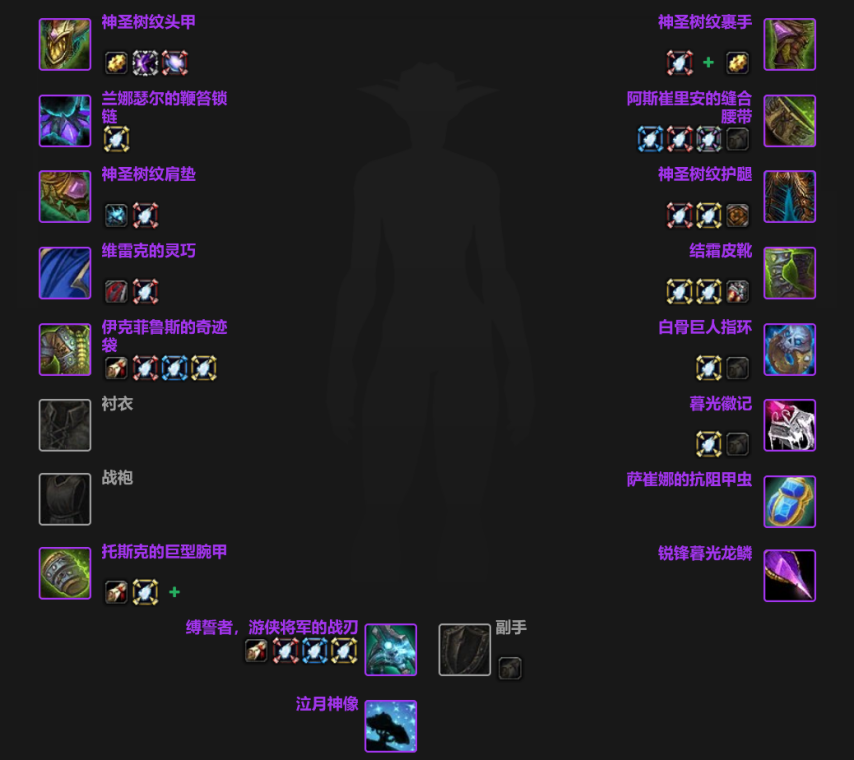 魔兽世界奶德T10装备兑换推荐