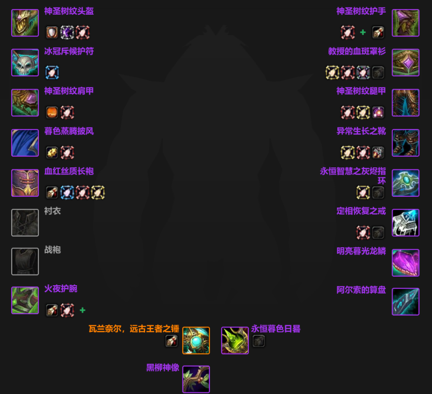 魔兽世界奶德T10装备兑换推荐