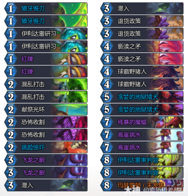 炉石传说32.2.4跳水猪猪瞎卡组代码推荐