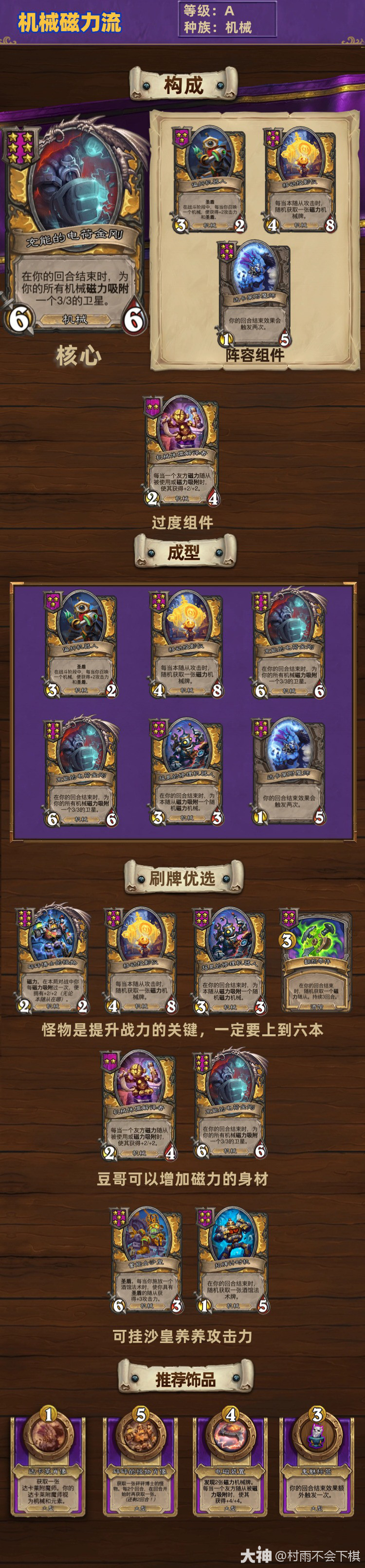 炉石传说32.4酒馆战棋机械磁力流玩法攻略