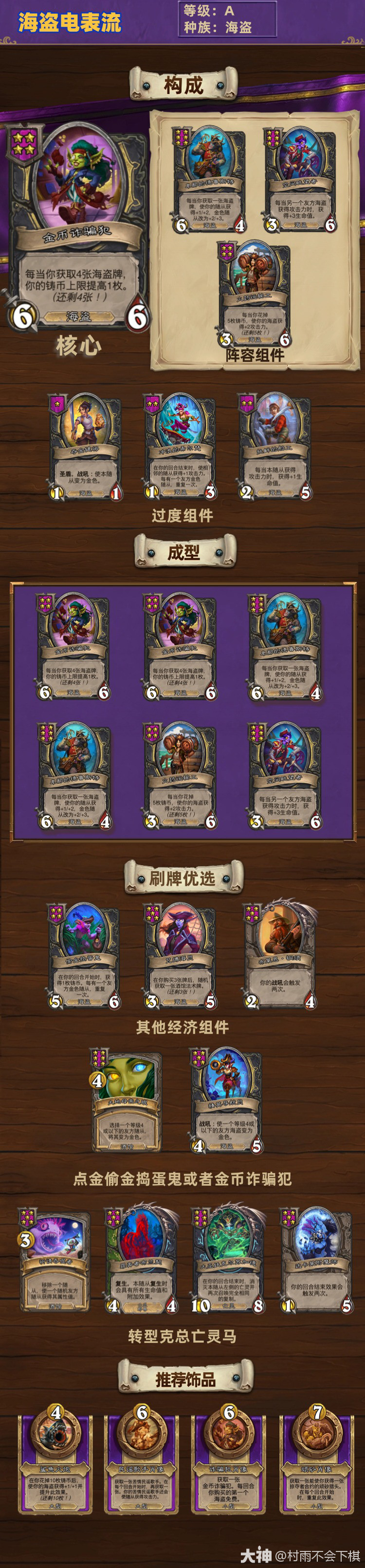 炉石传说32.4酒馆战棋海盗电表流玩法攻略