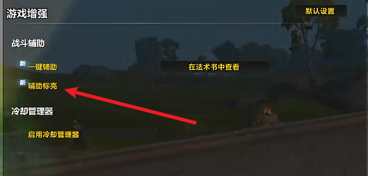 魔兽世界辅助标亮怎么开