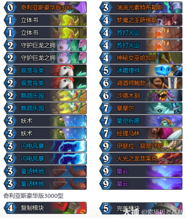 炉石传说32.4.2摩摩尔萨卡组代码推荐