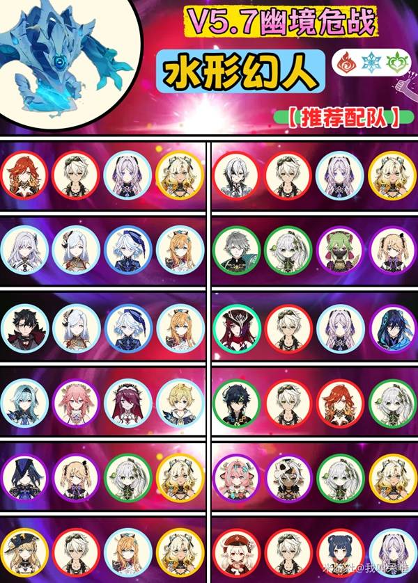 原神5.7幽境危战水形幻人怎么打