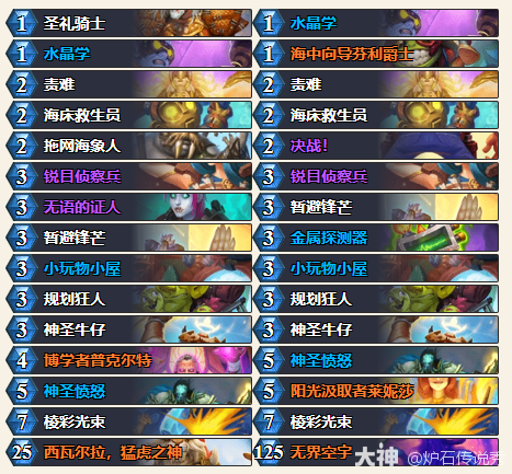 炉石传说2025托尔巴拉德之战乱斗卡组推荐