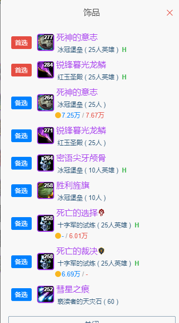 魔兽世界wlkP5狂暴战BIS装备宝石附魔推荐