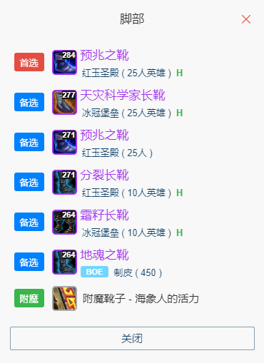 魔兽世界wlkP5奶骑BIS装备宝石附魔推荐