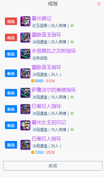 魔兽世界wlkP5生存猎BIS装备宝石附魔推荐