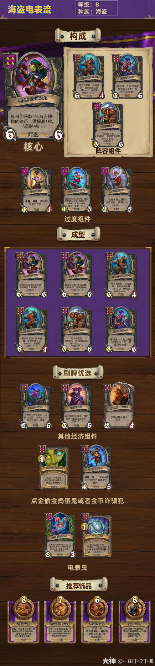 炉石传说33.0酒馆战棋海盗电表流玩法攻略