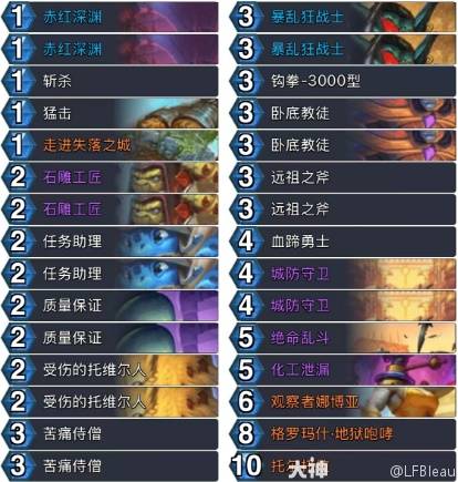 炉石传说安戈洛龟途任务战卡组推荐